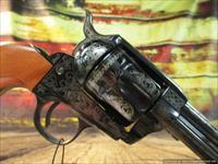 EMF/Pietta 1873 Single Action Great Western II 45 long colt 4.75" Light Engraved (HF45LLE434NMBW)