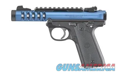 Ruger RUGER, MARK IV, LITE, 22/45, SEMI-AUTOMATIC, 22 LR, 4.4" THREADED BARREL, POLYMER FRAME, BLUE FINISH (43924)