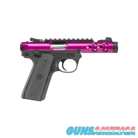 Ruger MARK IV 22/45 LITE PURPLE, SEMI-AUTO, SINGLE ACTION, 22 LR, 4.40" BARREL, 10+1 ROUND (43915)