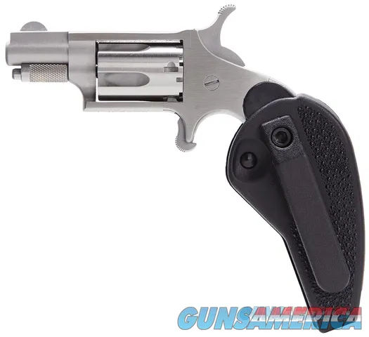 North American Arms Mini-Revolver 22 LR 1.125" Stainless, Holster Grip - NEW (NAA22LRHG)