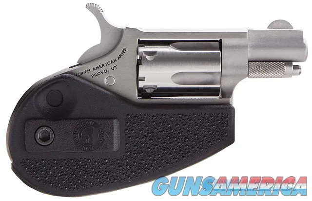 North American Arms Mini-Revolver 22 LR 1.125" Stainless, Holster Grip - NEW (NAA22LRHG)