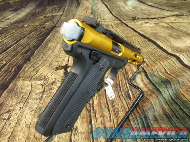 Ruger 22 LR MKIV 2245 Lite Gold 4.4" Threaded (43926)