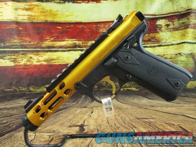 Ruger 22 LR MKIV 2245 Lite Gold 4.4" Threaded (43926)