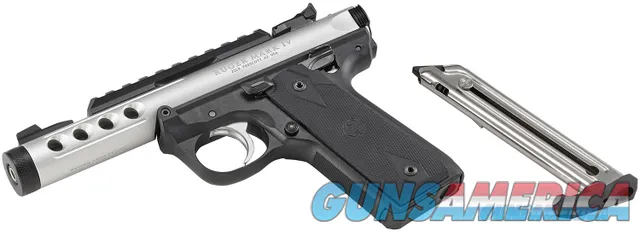 Ruger 22 LR MKIV 2245 Lite Satin Stainless 4.4" Threaded New (43945)