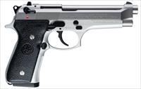 Beretta USA 92FS Inox 9mm 4.9" 15+1 Satin Stainless NEW - Italian Made (JS92F520M)
