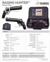 Taurus Raging Hunter 44 Mag 6-Round 8.38" Matte Black/Aluminum NEW (2-440081RH-DLX)