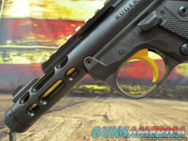Ruger 22 LR MKIV 2245 Lite Black WGold Accents New (43927)