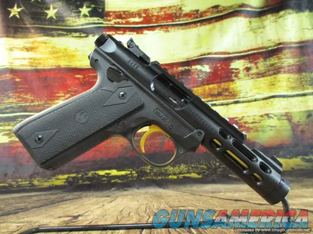 Ruger 22 LR MKIV 2245 Lite Black WGold Accents New (43927)