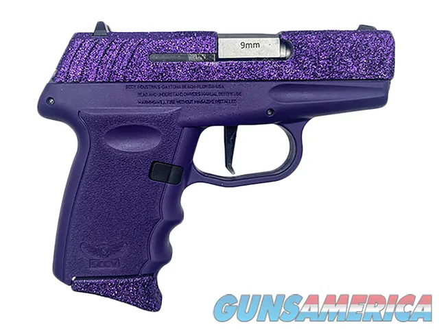 SCCY Industries DVG-1 9mm, 10+1, 3.1", Purple Glitter/Optics Ready NEW (DVG-1RPPU)