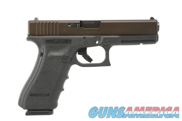 Glock Model 17 Gen 4, 9mm, 17+1 bronze slide NEW (GL15899)