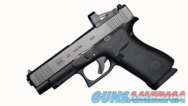 Glock Model 48 MOS Compact 9mm 4.17" 10+1 Black wFront Serrations NEW (PA4850201FRMOS)