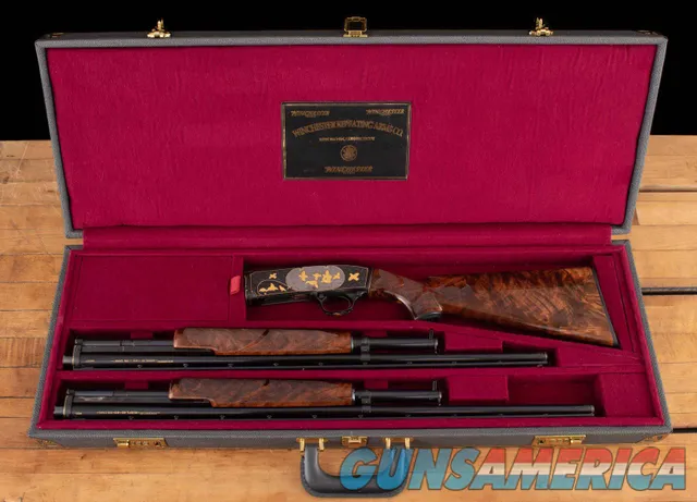  Winchester Model 42 - 25 GOLD INLAYS, 2 BARREL SET, vintage firearms inc