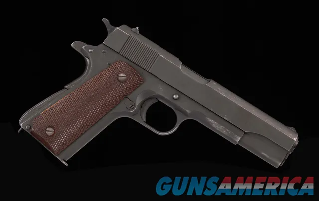 Remington Rand 1911A1 .45ACP - 1943, FACTORY, HOLSTER, vintage firearms inc