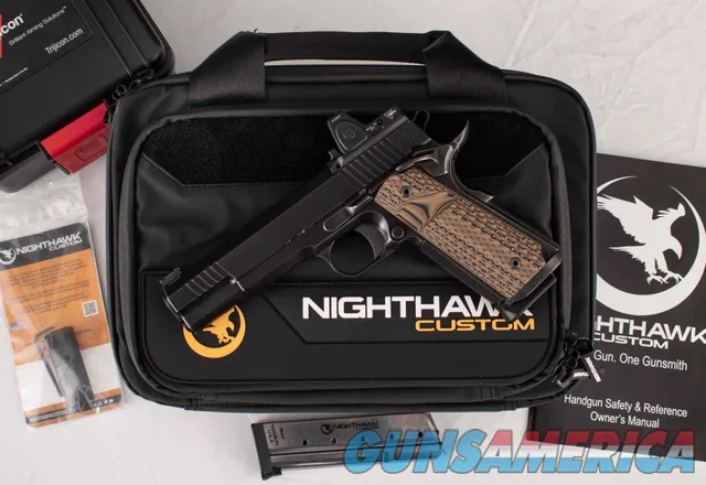 Nighthawk War Hawk Government 9mm - SMOKED NITRIDE, RMR, MAGWELL, 5” BARREL, vintage firearms inc