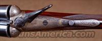 John Dickson and Sons Round Body 12ga. – RARE GAME SCENE ENGRAVED