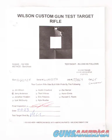 Wilson Combat 6.5 Creedmoor - SUPER SNIPER, BLK, 24, vintage firearms inc