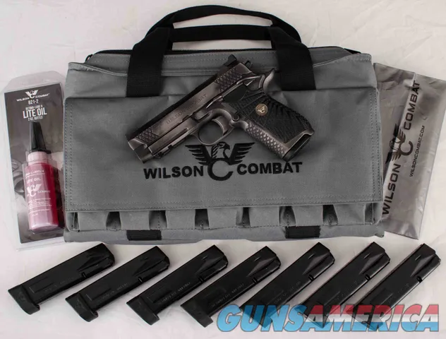 Wilson Combat EDC X9, 9mm - SILVER/BLACK, 4”, 1-15 & 7-18RD MAGS, LIGHTRAIL, vintage firearms inc
