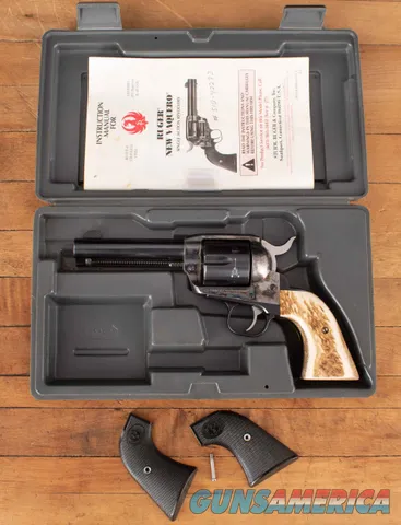 Ruger New Vaquero .357MAG - 2007, STAG GRIPS, CASED, vintage firearms inc
