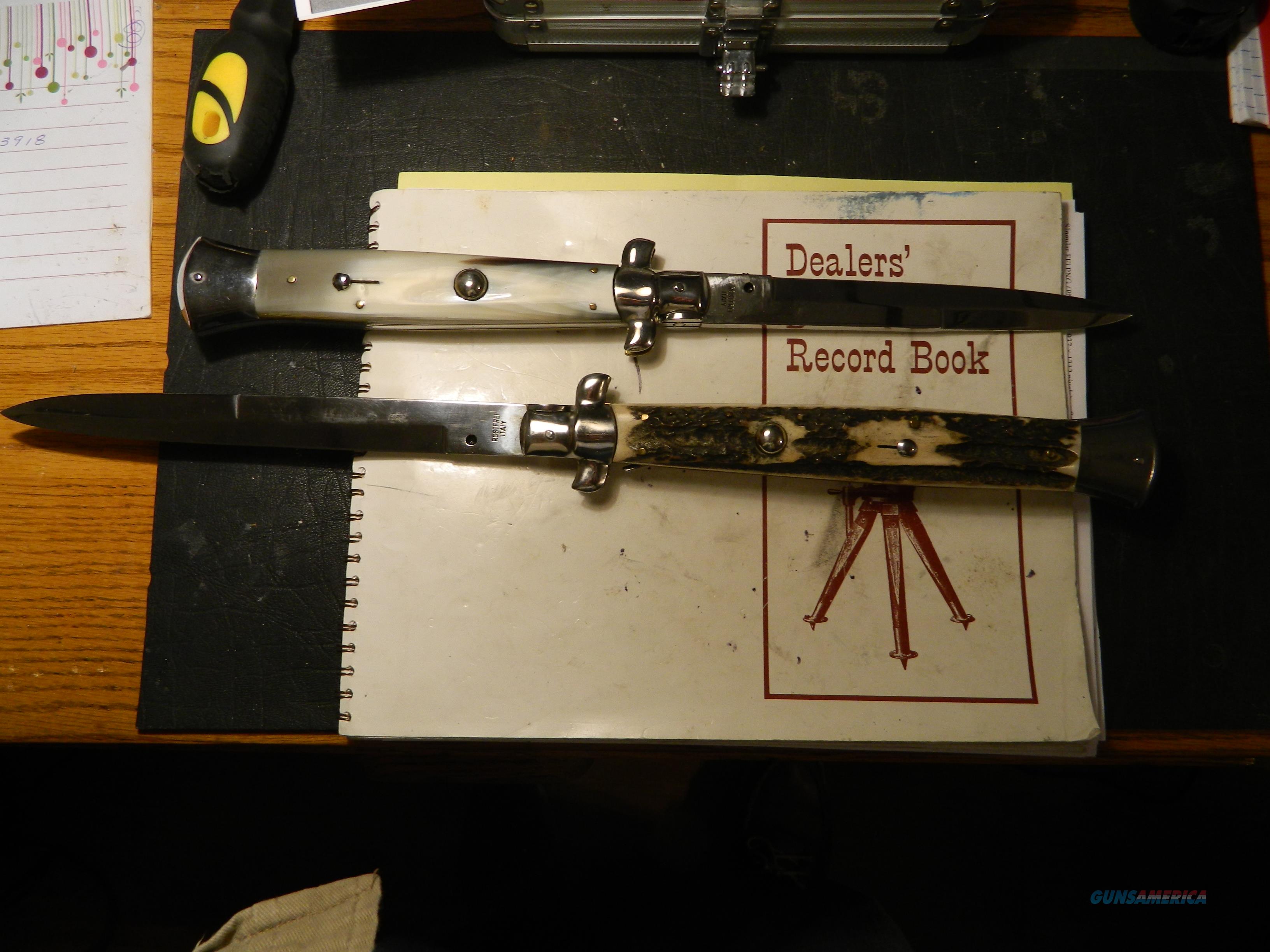 Vintage ITALIAN Switchblade. Stag h... for sale at