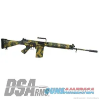 DS ARMS SA58 21" Bush Tracker-FAL-7.62X51 NATO-RHODESIAN BRUSHSTROKE CAMO