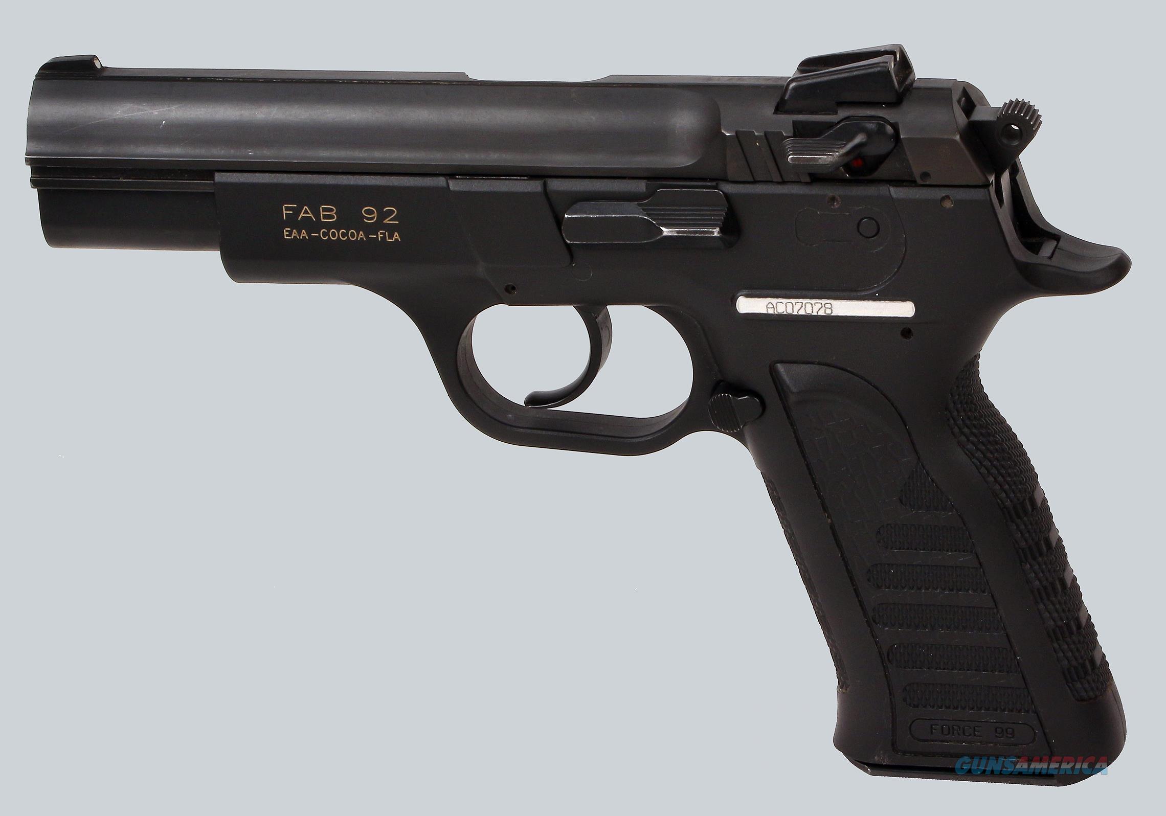 EAA 9mm FAB 92 Pistol for sale at Gunsamerica.com: 958155432