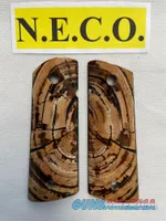 CROSS CUT MAMMOTH IVORY 1911 PISTOL GRIPS