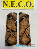 CROSS CUT MAMMOTH IVORY 1911 PISTOL GRIPS