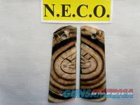 CROSS CUT MAMMOTH IVORY 1911 PISTOL GRIPS