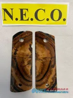 CROSS CUT MAMMOTH IVORY 1911 PISTOL GRIPS