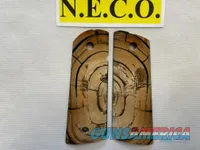 CROSS CUT MAMMOTH IVORY 1911 PISTOL GRIPS