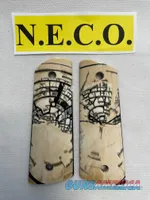 CROSS CUT MAMMOTH IVORY 1911 PISTOL GRIPS