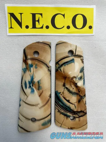CROSS CUT MAMMOTH IVORY 1911 PISTOL GRIPS