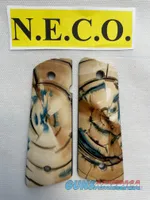 CROSS CUT MAMMOTH IVORY 1911 PISTOL GRIPS