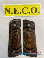 CROSS CUT MAMMOTH IVORY 1911 PISTOL GRIPS