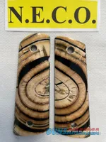 CROSS CUT MAMMOTH IVORY 1911 PISTOL GRIPS