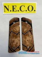 CROSS CUT MAMMOTH IVORY 1911 PISTOL GRIPS