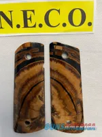 CROSS CUT MAMMOTH IVORY 1911 PISTOL GRIPS