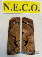 CROSS CUT MAMMOTH IVORY 1911 PISTOL GRIPS