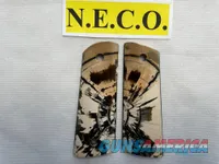 CROSS CUT MAMMOTH IVORY 1911 PISTOL GRIPS
