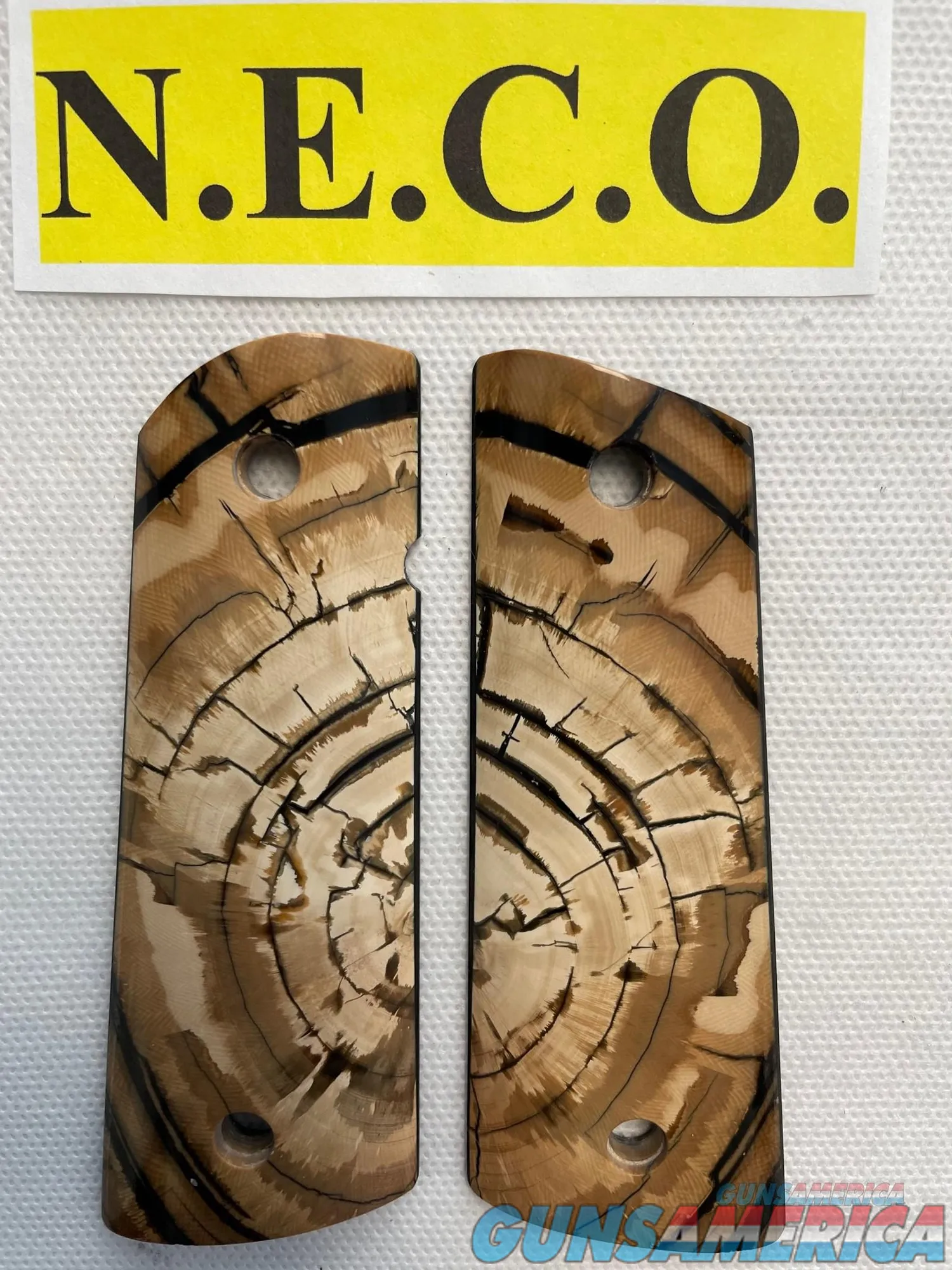 CROSS CUT MAMMOTH IVORY 1911 PISTOL GRIP