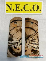 CROSS CUT MAMMOTH IVORY 1911 PISTOL GRIPS