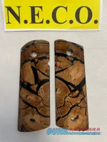 CROSS CUT MAMMOTH IVORY 1911 PISTOL GRIPS