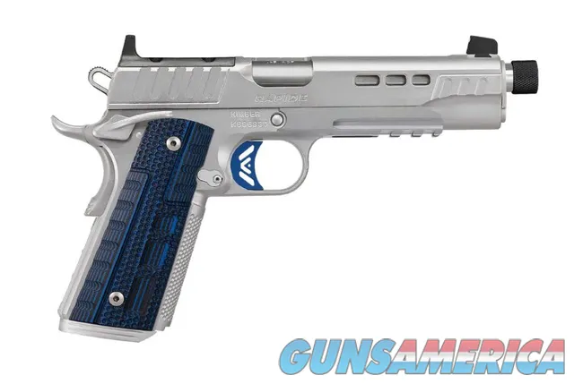 Kimber Rapide Ice .45 ACP 5.5" Threaded Silver / Blue 8 Rounds 3000450