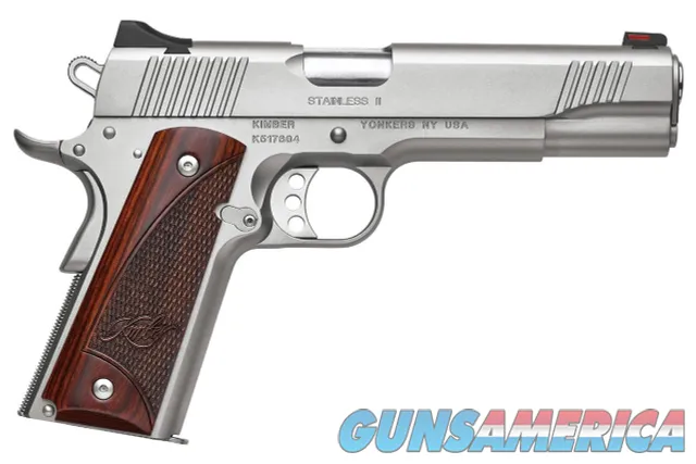 Kimber Stainless II 1911 9mm Luger 5" Satin Silver / Rosewood 3200327