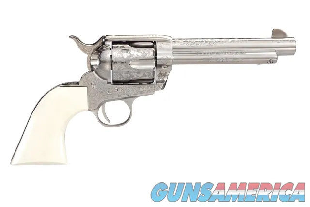 Taylor's &amp; Co.1873 Outlaw Legacy Nickel Engraved .45 LC 5.5" 6 Rds 200067