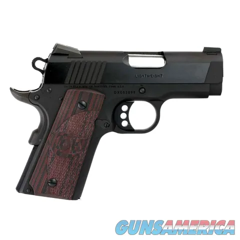 Colt Defender .45 ACP 3"  Matte Black 7 Rds Black Cherry O7800XE