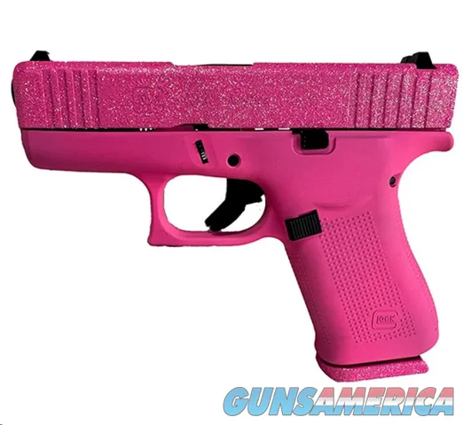 Glock G43X Pixie Glitter Gunz Pink 9mm Luger 3.41" PX4350201PIXGG