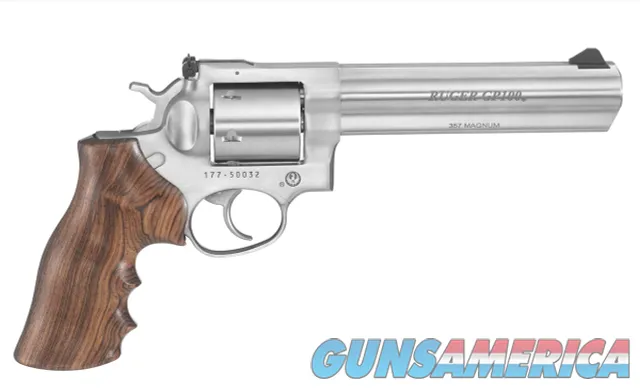 Ruger GP100 TALO .357 Magnum Unfluted 6" Satin Stainless 6 Rds 1759