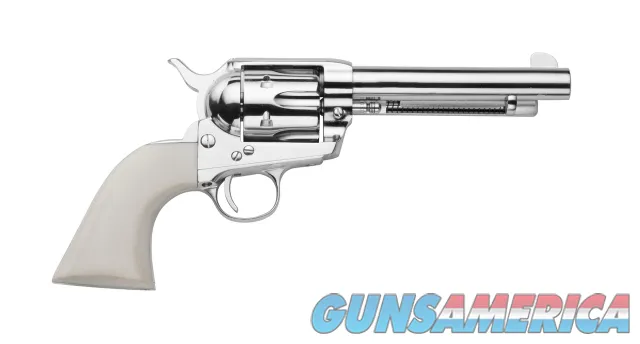 Traditions 1873 Single Action .45 LC 5.5" Nickel / White PVC SAT73-132