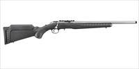 Ruger American Rimfire Rifle .22 WMR 18" Satin Stainless 9 Rds Black 8352